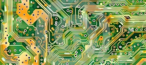 Digital technology circuit board background of electronic computer hardware technology