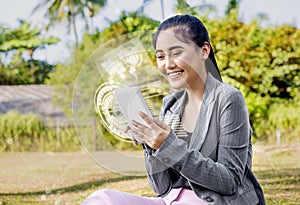 Digital technology concept