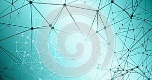 Triangles background connect, digital data science graphics