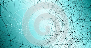 Digital technology, neural network algorithm graphic dot backgrounds, digital data science graphics