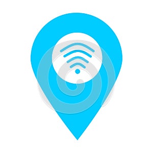 Digital technology store location map pin pointer icon. Element of map point for mobile concept and web apps. Icon for website des