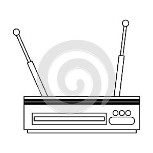 Digital television decoder black and white