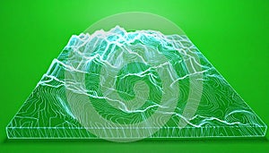 Digital Terrain Wireframe Visualization
