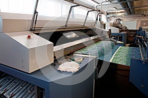 Digital textile printing photo