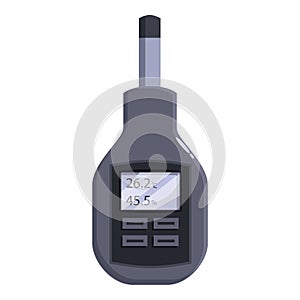 Digital thermo hygrometer showing temperature and humidity level