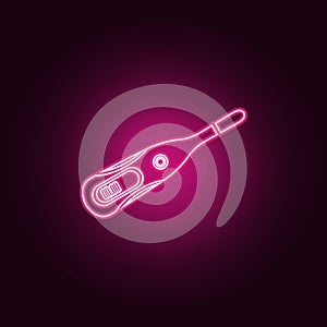 Digital Thermometer icon. Elements of Medicine in neon style icons. Simple icon for websites, web design, mobile app, info