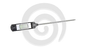 Digital thermometer isolated on white