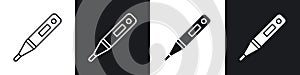 Digital thermometer icon