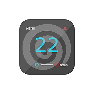 Digital thermostat vector illustration