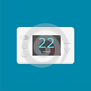 Digital thermostat vector illustration