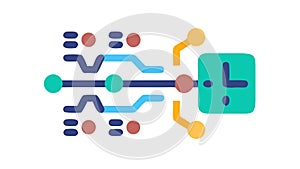 Digital Time Management: Efficient Workflow Smart Productivity Tech, vector design Generative AI