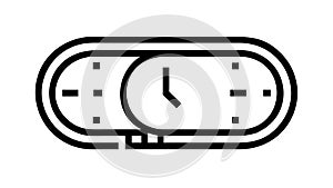 Digital Timer or Alarm Clock Icon, vector design Generative AI
