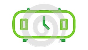 Digital timer or clock display icon for time and scheduling , vector design Generative AI