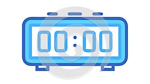 Digital Timer or Clock Icon, Showing Time and Countdown, vector design Generative AI