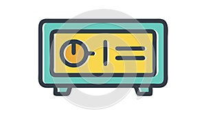 Digital timer clock, for precise timing and measurement, vector design Generative AI