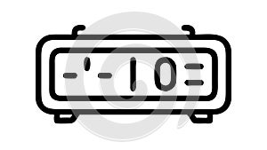 Digital Timer Clock with Time Display Icon, vector design Generative AI