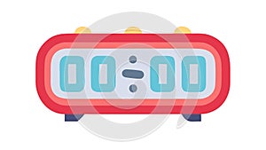 Digital Timer Countdown Clock Vector Icon, Deadline, Event, vector design Generative AI