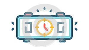 Digital Timer Display Icon, Modern Timekeeping, vector design Generative AI