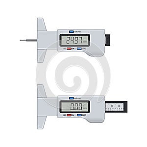 Digital tire tread depth gauge.