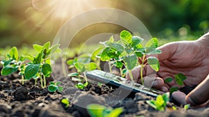 Digital tools for remote crop monitoring and informed farming decisions by farmers