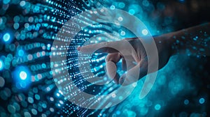 The digital touch interface.AI generated image