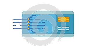 Digital Transaction Card Interface Vector, vector design Generative AI