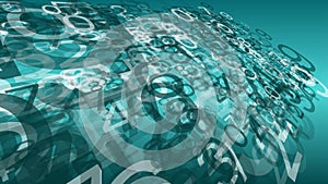 Digital transformation in cyberspace vector inspiration