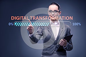 Digital transformation and digitalization concept