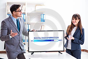 Digital transformation and digitalization concept