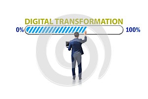 Digital transformation and digitalization concept