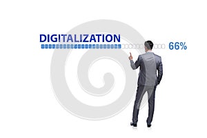 Digital transformation and digitalization concept