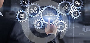 Digital transformation disruption digitalisation innovation technology concept