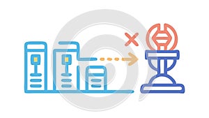 Digital Transformation Success Icon, Technology Evolution, vector design Generative AI