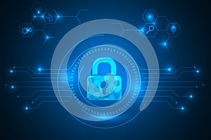 Digital transformation technology abstract background.