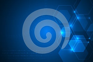 Digital transformation technology abstract background.