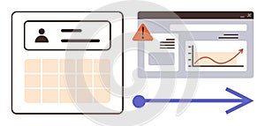 Digital Transformation Workflow with User Data and Analytics Dashboard