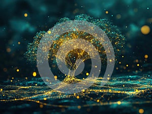 The Digital Tree of Knowledge, A Visual Representation of the Interconnectedness of Information