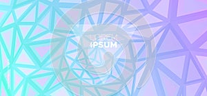 Digital Triangular Background. Abstract Polygon