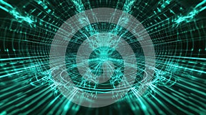 Digital tunnel connecting abstract data processing network