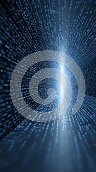 Digital tunnel data stream transmitting abstract information