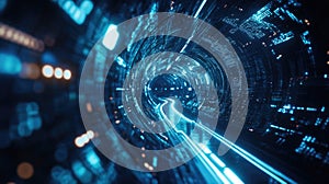 Digital Tunnel of Light