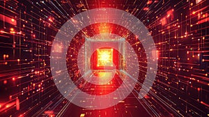 Digital tunnel transmitting data and processing information