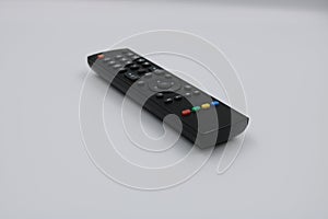 Digital tv remote control on background.