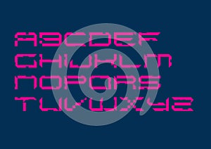 Digital Typeface Outlined