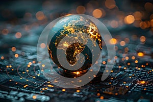 Digital Unity: A World Connected. Concept Technology Future, Global Collaboration, Digital