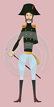 Digital vector, french napoleonic soldier photo