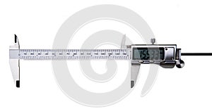 Digital Vernier Caliper - Isolated on White photo