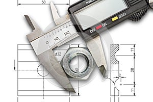 Digital vernier calipers