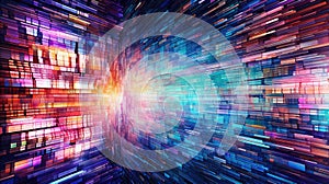 digital vhs glitch error