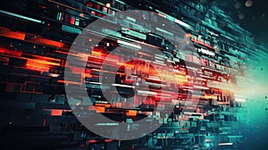 digital vhs glitch error